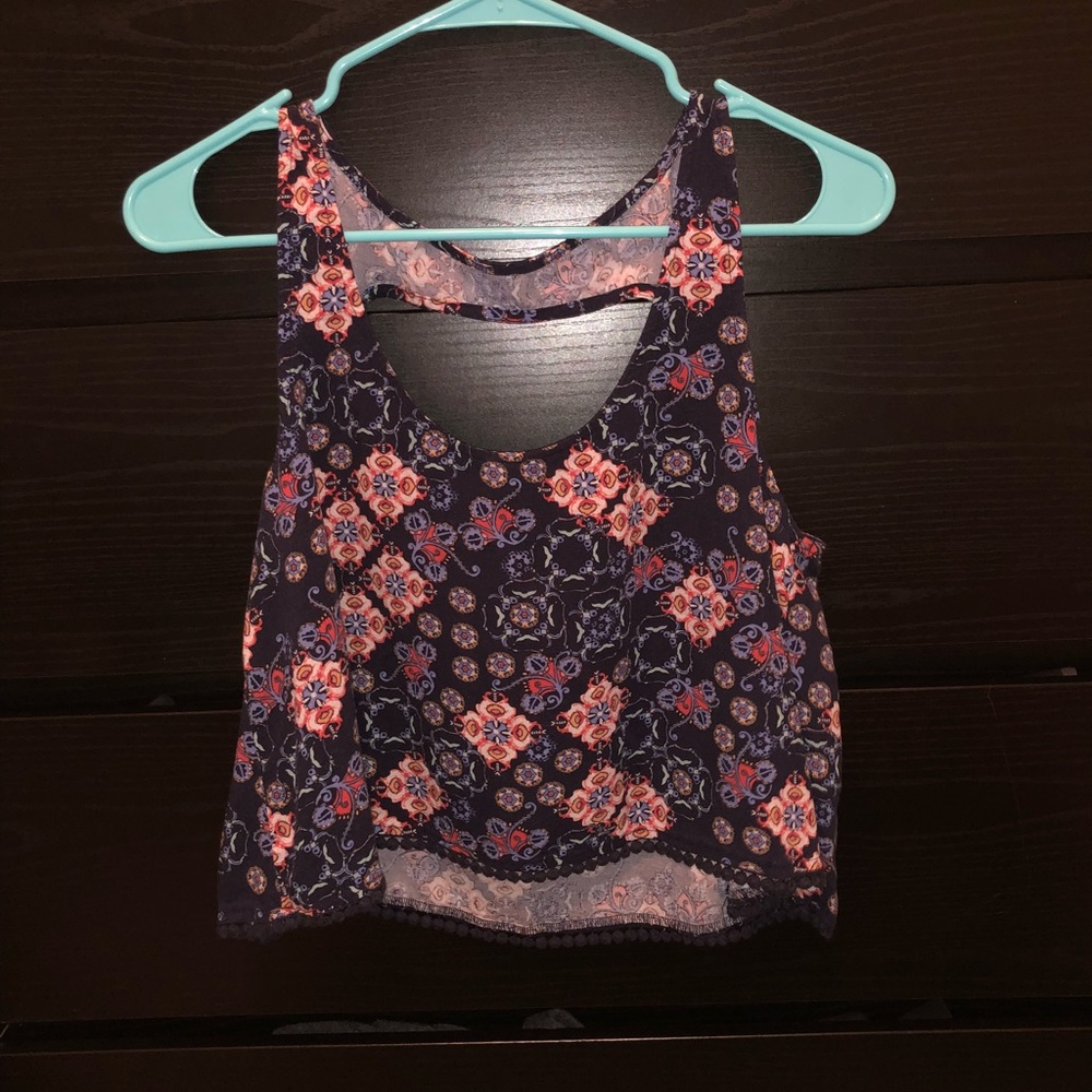Navy floral crop